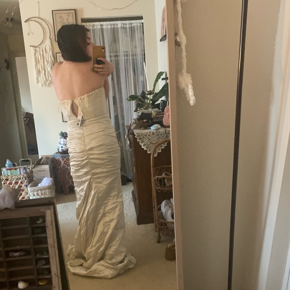 Nicole Miller at Nordstrom Mermaid Wedding Dress w/Corset Beaded Bodice NWT - Picture 2 of 4